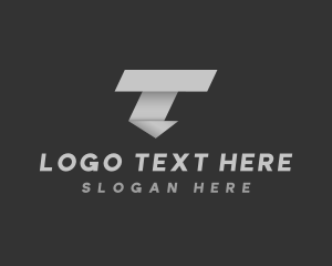 Generic Professional Origami Letter T Logo