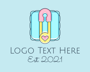 Baby Accessories - Baby Pin And Pillow logo design