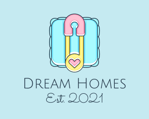 Baby Store - Baby Pin And Pillow logo design