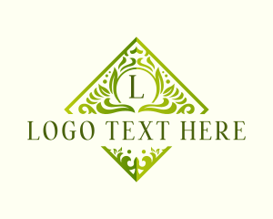 Deluxe - Deluxe Floral Ornament logo design