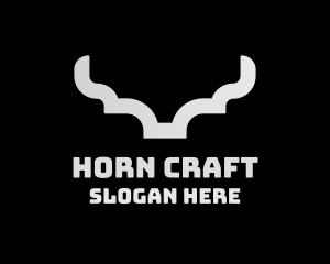 Horns - Silver Modern Horns logo design
