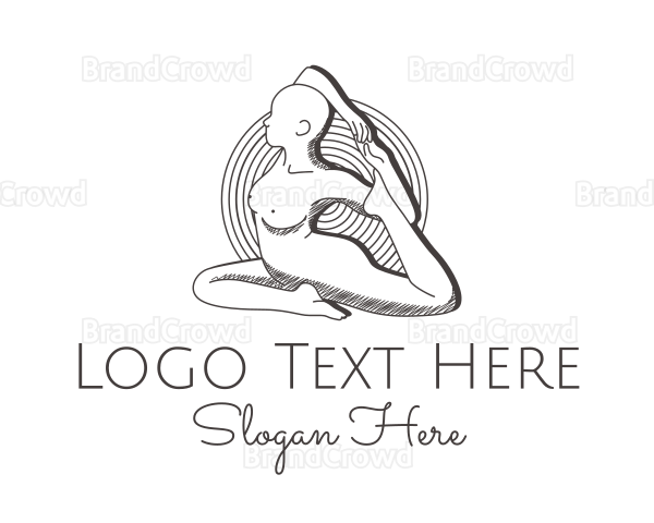 Human Body Sketch Logo