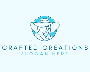 Fashion Hat Lady logo design