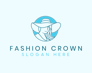 Fashion Hat Lady logo design