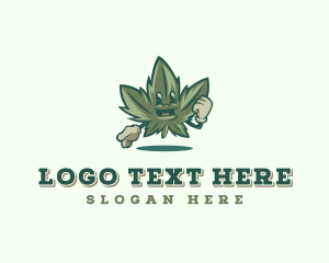 Herbal - Weed Marijuana Cannabis logo design