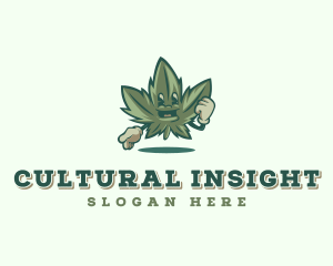 Weed Marijuana Cannabis logo design