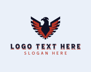 Wings - Patriotic American Eagle logo design