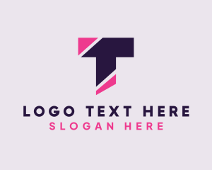 Logistics - Express Freight Letter T logo design