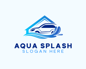 Auto Carwash Splash logo design