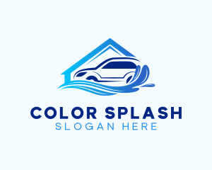 Auto Carwash Splash logo design