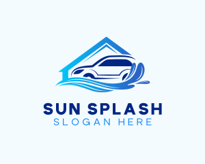 Auto Carwash Splash logo design