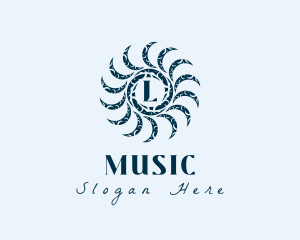 Pattern - Mystic Blue Moon Lettermark logo design