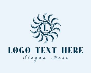 Astrology - Mystic Blue Moon Lettermark logo design