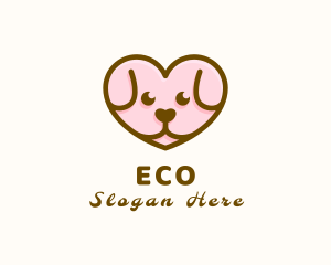 Hound - Puppy Dog Heart logo design