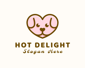 Puppy Dog Heart logo design