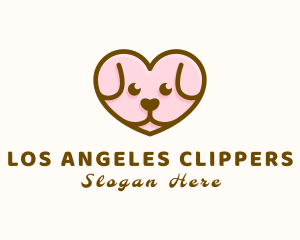 Pet Care - Puppy Dog Heart logo design