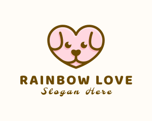 Puppy Dog Heart logo design