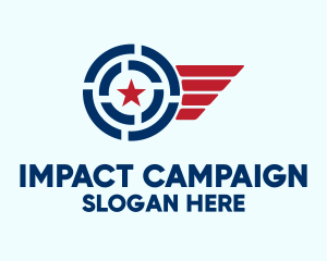 Campaign - Patriotic Star Wings logo design