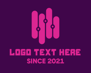DJ Equalizer Technology logo design