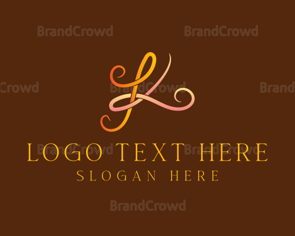 Elegant Gradient Stylish String Logo