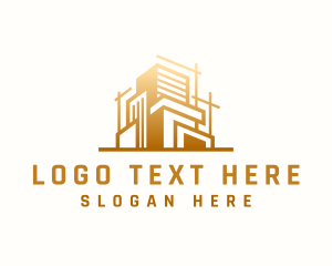 Contractor - Architect Construction Building logo design