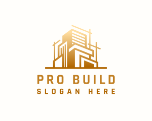 Architect Construction Building logo design