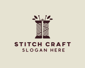 Seamstress Sewing Thread logo design