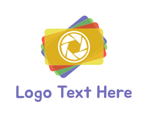 Yellow Orange - Colorful Photography Shutter Lens logo design