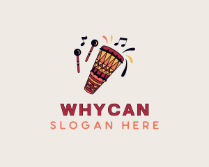 Traditional - Percussion Drums Instrument logo design