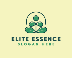 Environmental - Nature Leaf Yoga logo design