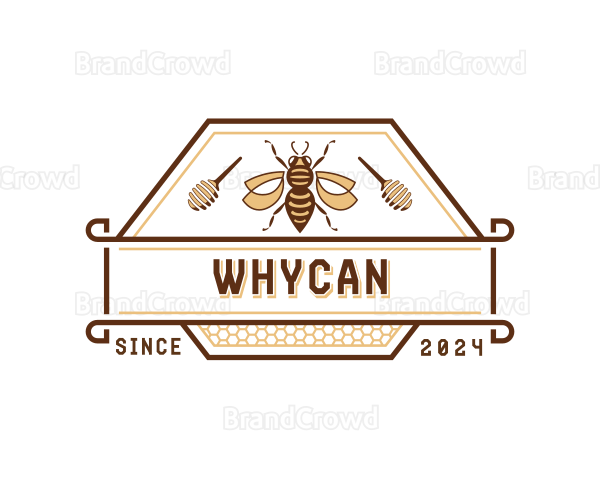 Eco Natural Honey Bee Logo