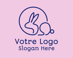 Purple Pet Bunny  Logo