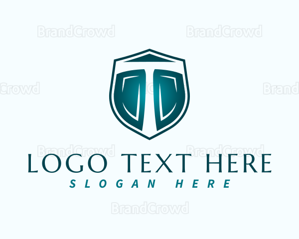 Security Shield Letter T Logo