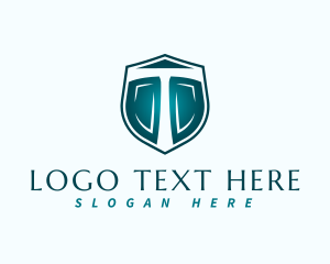 Protection - Security Shield Letter T logo design