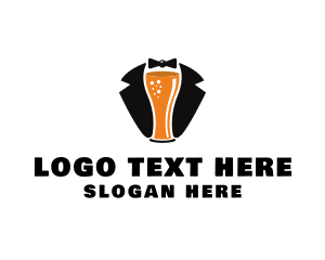 Stag Party - Beer Tuxedo Bar logo design