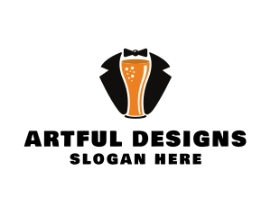 Beer Tuxedo Bar  logo design