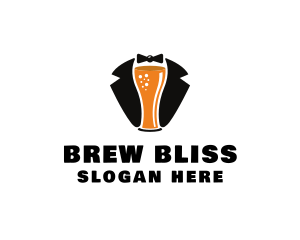 Brew - Beer Tuxedo Bar logo design