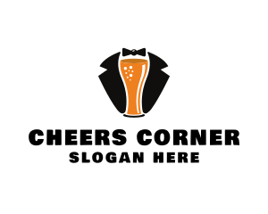Booze - Beer Tuxedo Bar logo design
