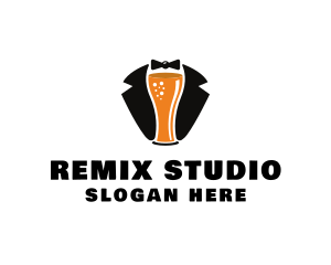 Beer Tuxedo Bar  logo design