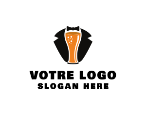 Night Club - Beer Tuxedo Bar logo design