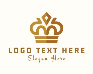 Golden - Gold Crown Royalty logo design