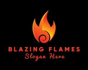 Inferno - Burning Hot Fire logo design