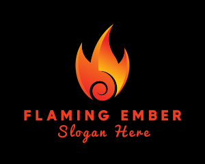 Burning - Burning Hot Fire logo design