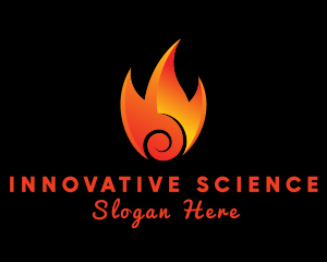 Burn - Burning Hot Fire logo design