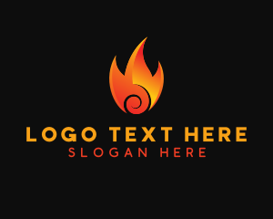 Burning - Burning Hot Fire logo design