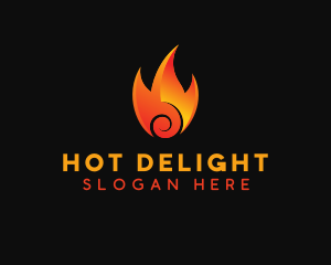 Burning Hot Fire logo design