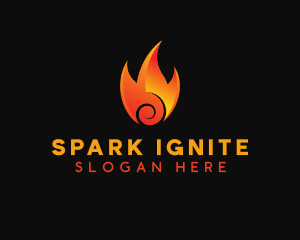 Burning Hot Fire logo design