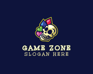 Gambling Skull Casino logo design