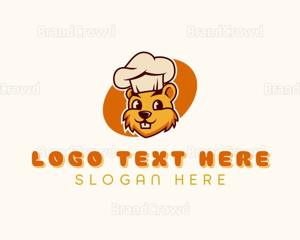 Cooking Chef Beaver Logo