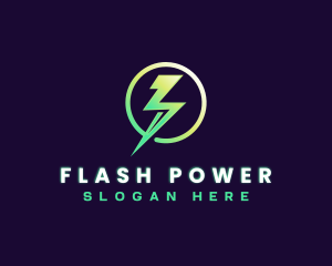 Lightning Power Generator logo design